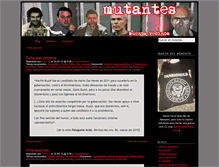 Tablet Screenshot of mutantes.com.ar